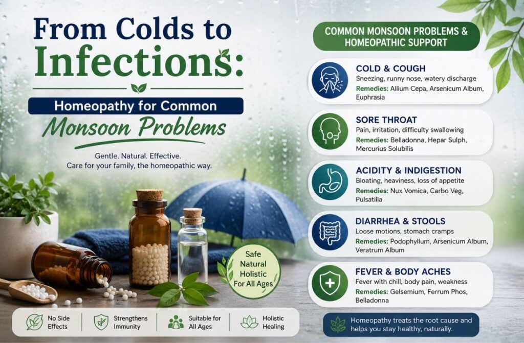 From Colds to Infections: Homeopathy for Common Monsoon Problems